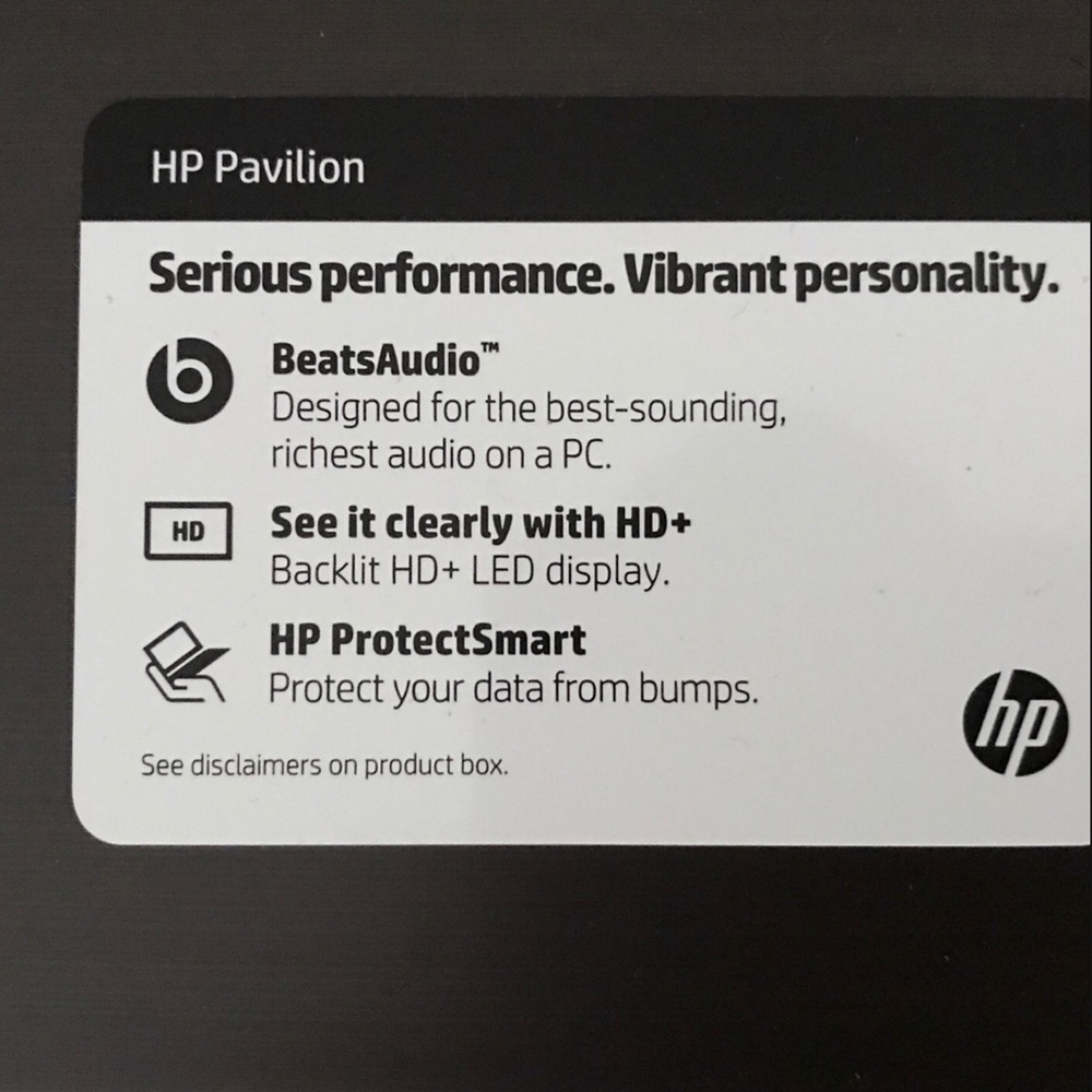 HP Pavilion ( Beats Audio ) Laptop